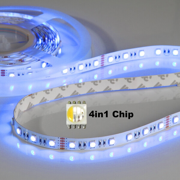 Flex Stripe 24V, 19.2W, RGBW/2700K, CRI90, 60LED, IP20, 12mm