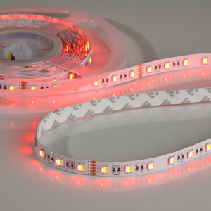 Flex Stripe 24V, 19.2W, RGBW/2700K, CRI90, 60LED, IP20, 12mm