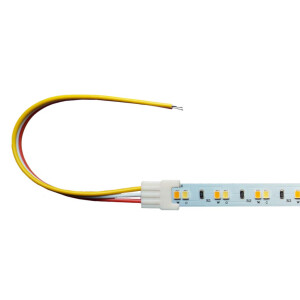 Anschlusskabel 3 polig an einem 10mm SMD-CCT-LED-Streifen