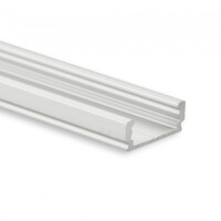 PL1 LED AUFBAU-Profil 200 cm, flach, LED Stripes max. 12 mm