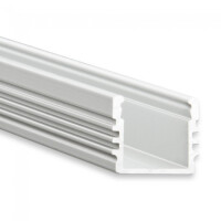 PL2 LED AUFBAU-Profil 200 cm, hoch, LED Stripes max. 12 mm
