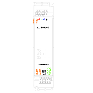 LED-PWM-Ceiling-Dimmer, 4-Kanal, DMX/RDM, 12-48V, 240W (480W @48V)