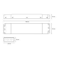 LED-PWM-Ceiling-Dimmer, 4-Kanal, DMX/RDM, 12-48V, 240W (480W @48V)