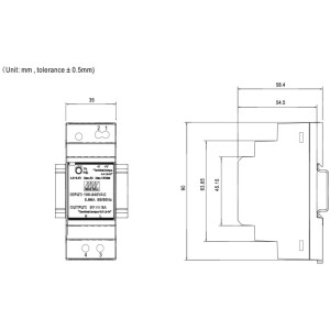 HDR-30-24 Hutschienen-Netzteil (DIN-Rail) Konstantspannung, 36 W 0 - 1,5 A 24 V/DC PFC