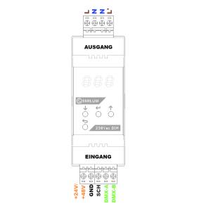 Universal-Dimmer, 1-Kanal, DMX/RDM, 230Vac, 400W