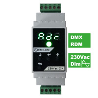 Universal-Dimmer, 1-Kanal, DMX/RDM, 230Vac, 400W