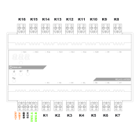 Relais-Aktor, 16-Kanal, DMX/RDM, 16A, 230V