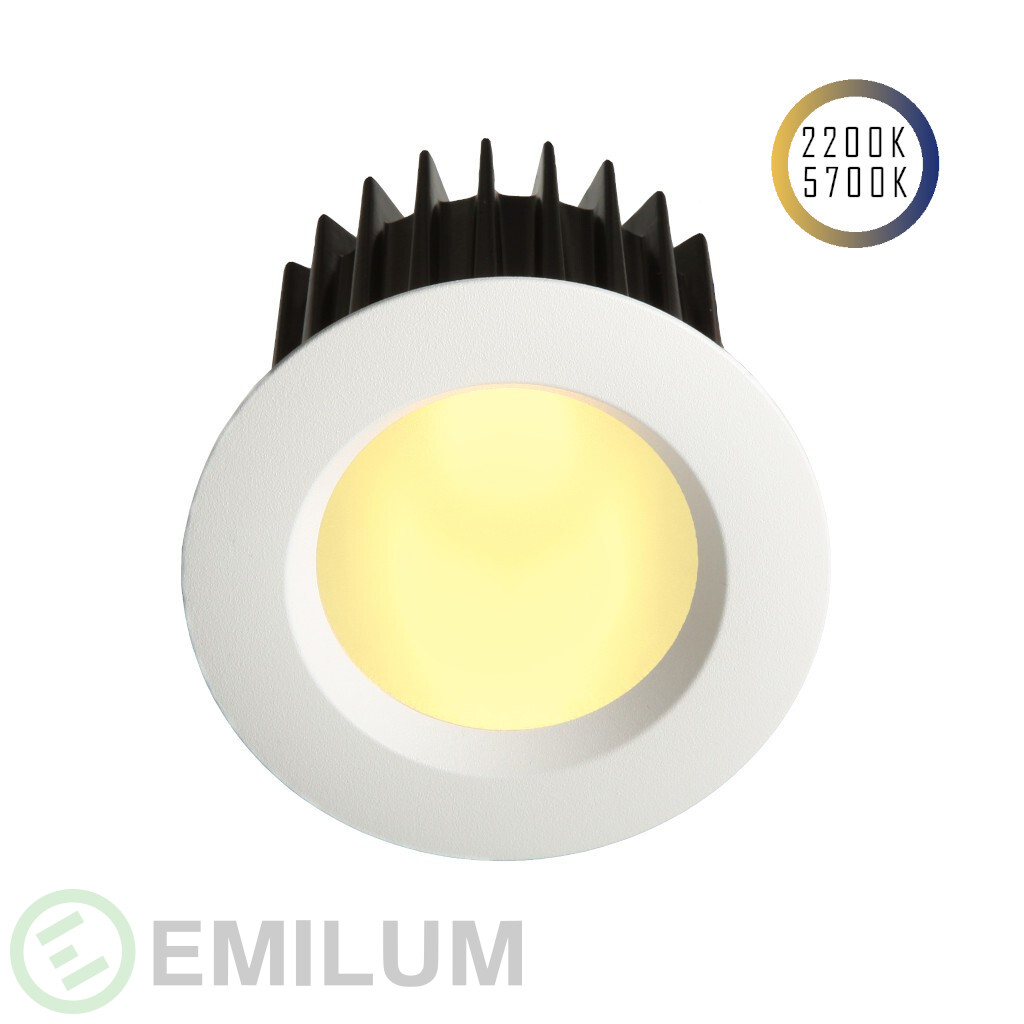 LED-Spot 24V, 8W, 2200K/5700K, CRI90 (Tuneable White, CCT)