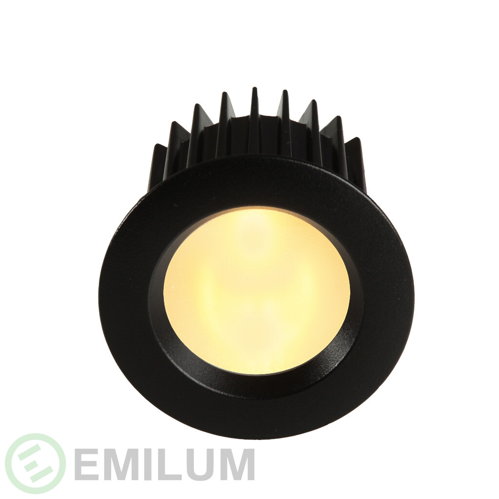 LED-Spot 24V, 8W, 2700K, CRI90 Schwarz