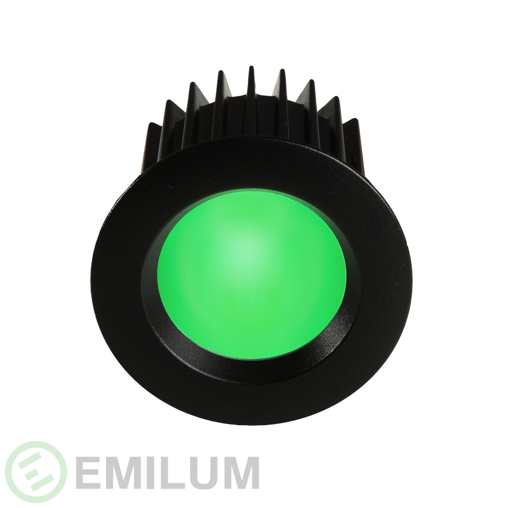 LED-Spot 24V, 8W, RGBW/2700K, CRI90 Schwarz