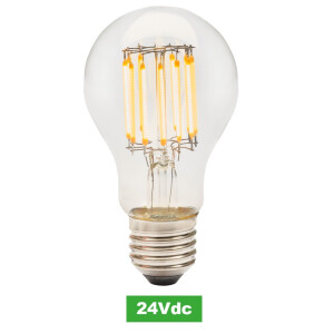 gedimmte Filament LED für E27 Sockel und 24V