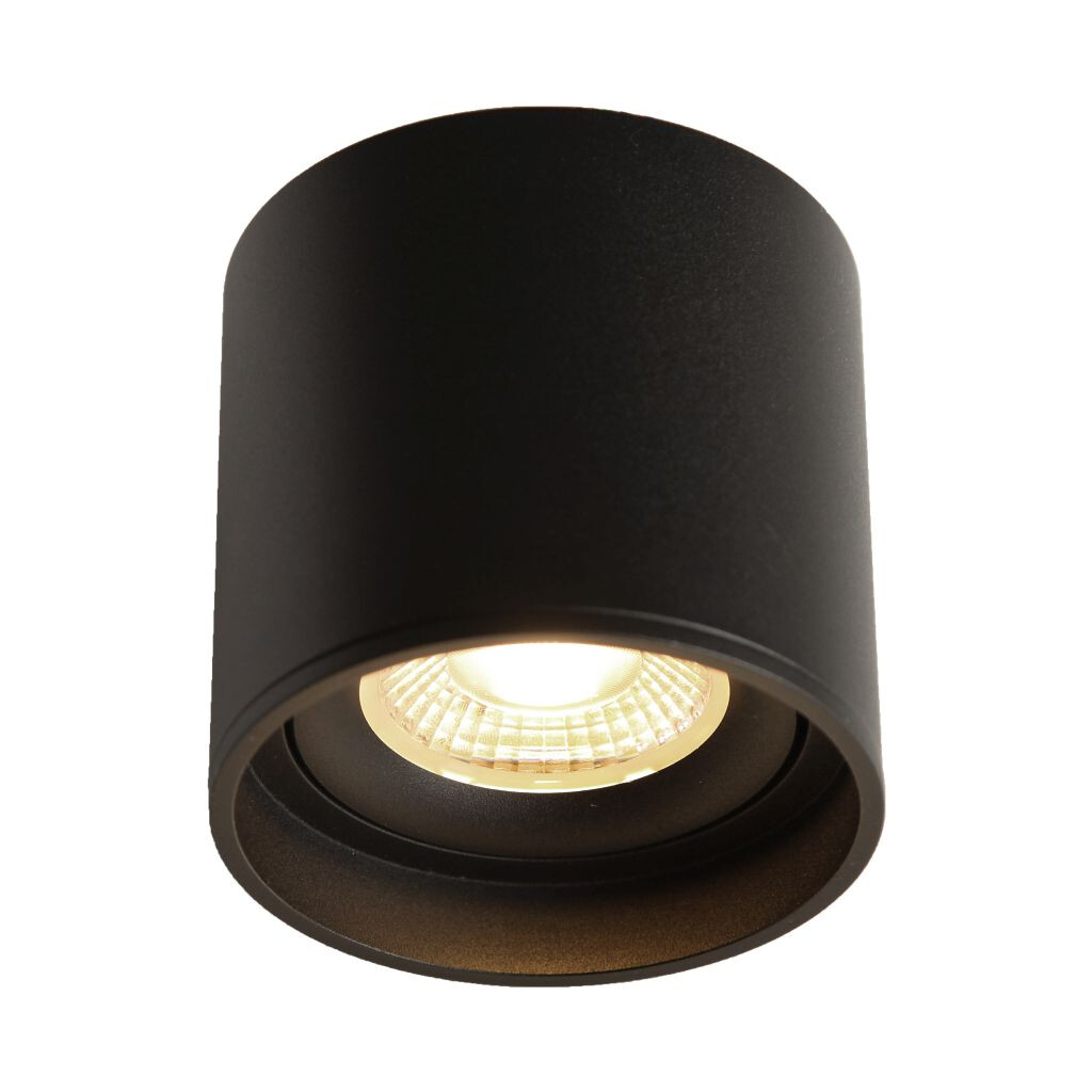 LED Ceiling Spot 24V, 8W, 2700K, CRI90 Schwarz