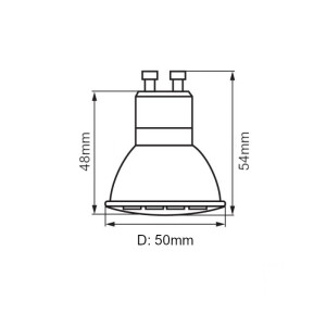 LED-Retrofit-Spot,  24V, 4W, 2700K, GU10