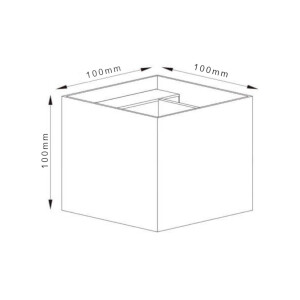 LED-Wandleuchte 24V, 8W, RGBW/2700K, CRI90, IP54