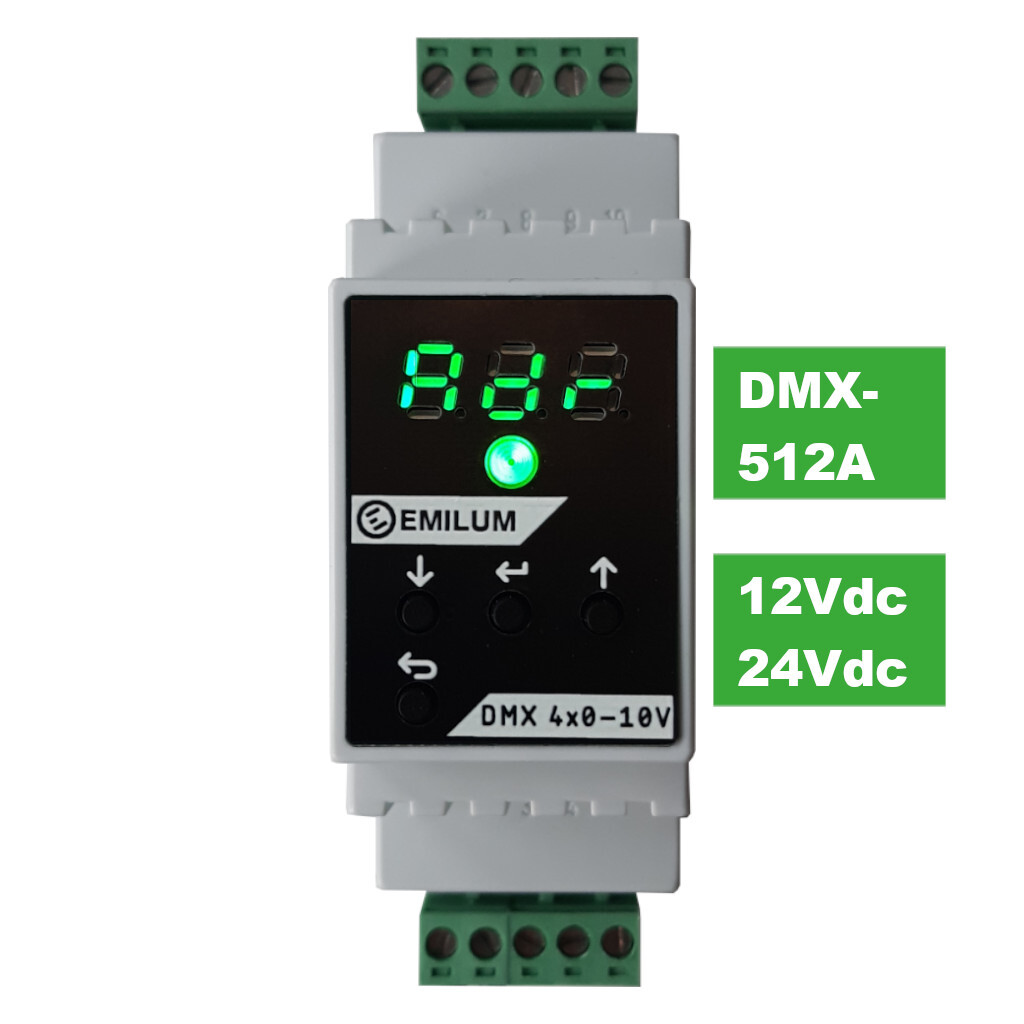 DMX-Aktor, 4xAnalog-Out, 0-10V