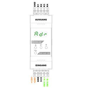 DMX-Aktor, 4xAnalog-Out, 0-10V