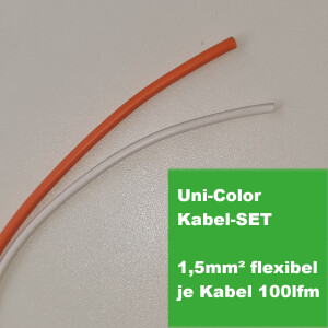 Orange and white cable set, 100 meters each, WW, H07V-K...