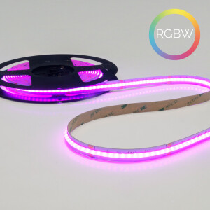 Flex COB RGBW LED-Streifen 24V, 18W, RGBW/2700K, CRI90, 784LED, IP20, 12mm