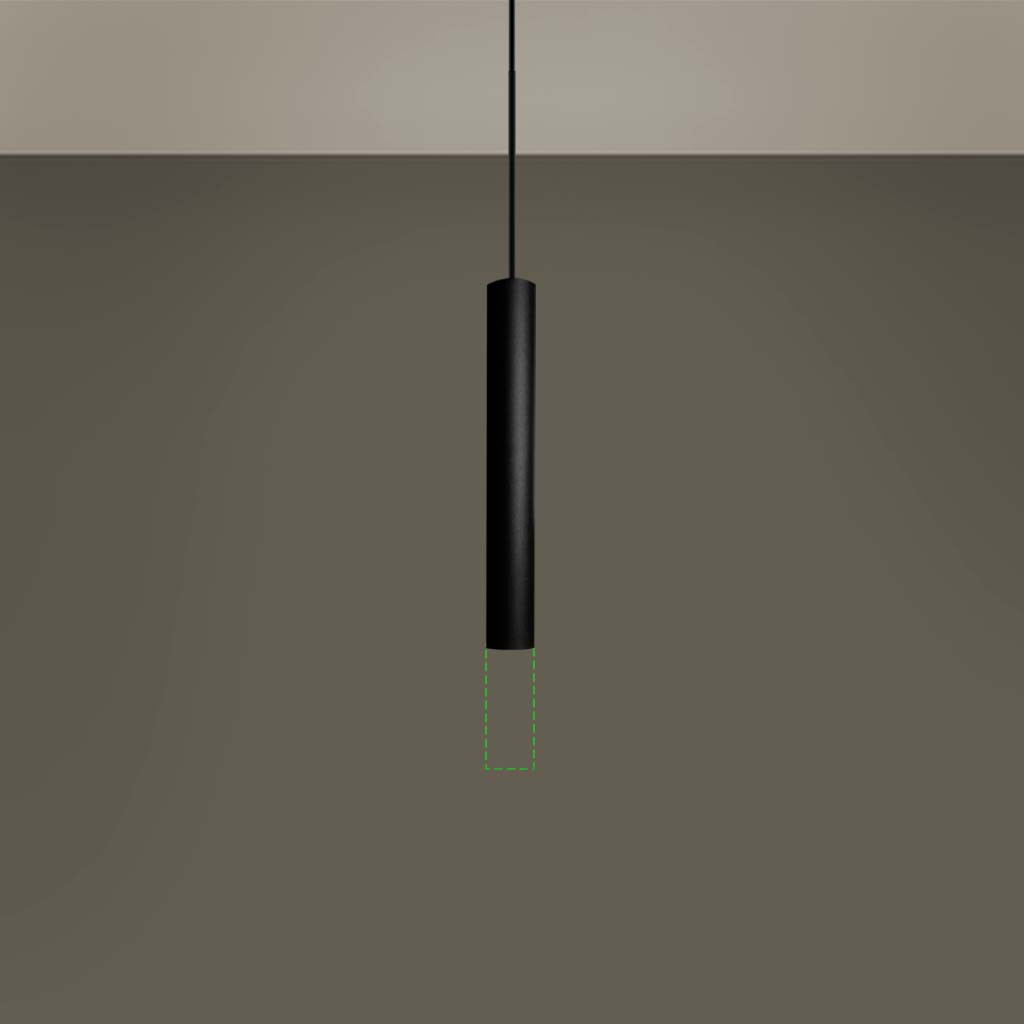 LED Pendant Light, Basebody black, 300mm