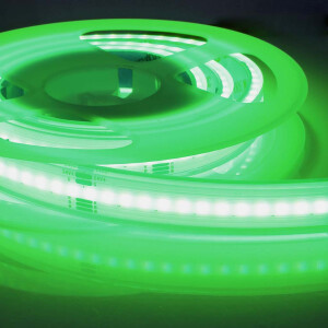 RGBW COB strip glowing in magenta