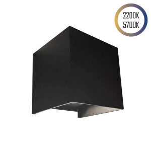 aplique de pared cúbico con luz regulable en...